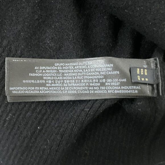 Massimo Dutti Womens Cardigan Sweater Size S Black Cashmere 5649/605 NWT - Picture 5 of 10